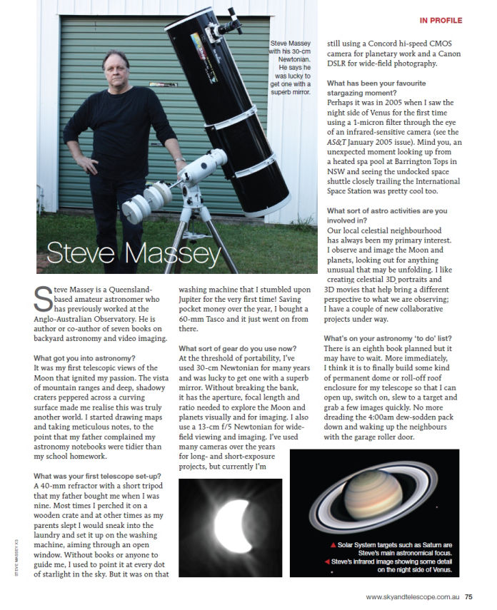Steve Massey's AS&T magazine Profile
